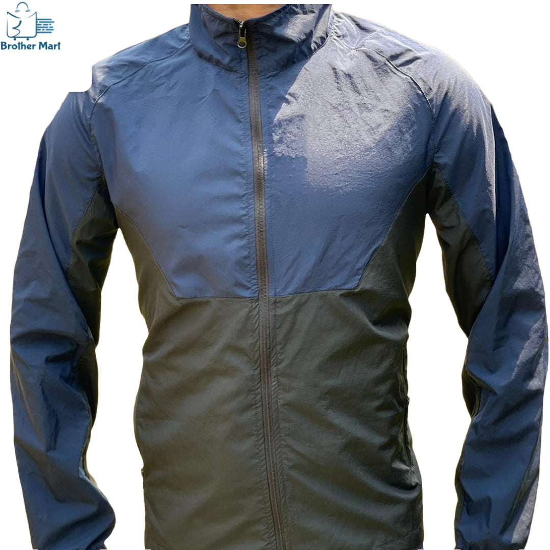 Men Quality   Windcheater for summer Zipper Male Casual  Slim Fit Jacket - Brother-mart