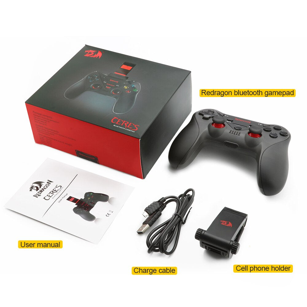 Redragon CERES G812 Wireless Gamepad Support Bluetooth android and IOS - Brother-mart