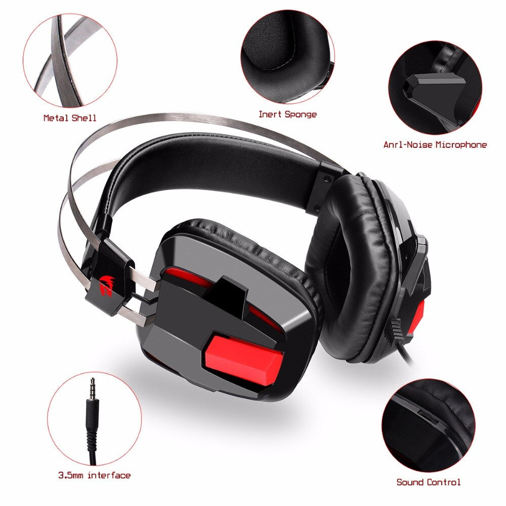 Redragon H201 Gaming Headphone with Mic Headset - Brother-mart