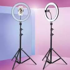 Ring Fill Light 26cm With 7 Feet Stand and a Mobile Holder Video/Photography - Brother-mart