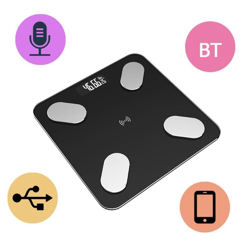 Bathroom scale Smart Scales Household Premium Support Bluetooth APP Fat Percentage Digital Body Fat - Brother-mart