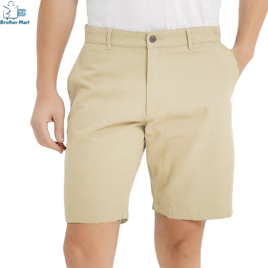 Men's Inside Leg Chino Shorts Quality with Cotton Material for Summer - Brother-mart