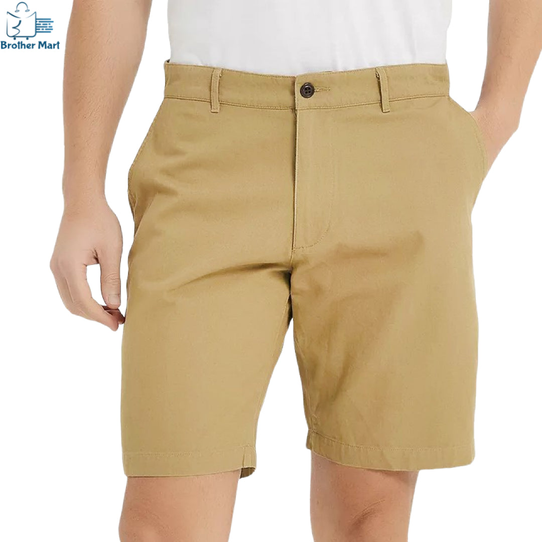 Men's Inside Leg Chino Shorts Quality with Cotton Material for Summer - Brother-mart