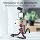Vlogging Kit Video  Recording Equipment with Tripod Fill Light Shutter for Smartphone - Brother-mart