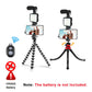 Vlogging Kit Video  Recording Equipment with Tripod Fill Light Shutter for Smartphone - Brother-mart