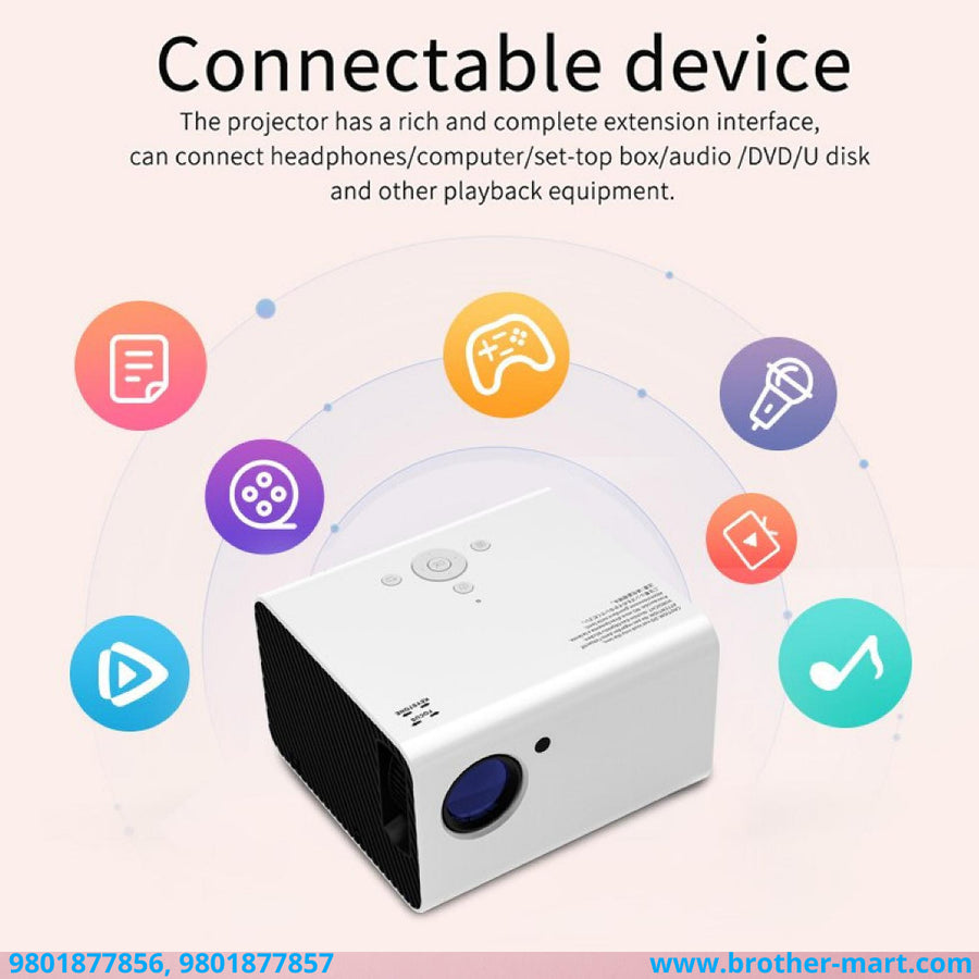 T10 LED FULL HD 1080P Lumens Projector 4000