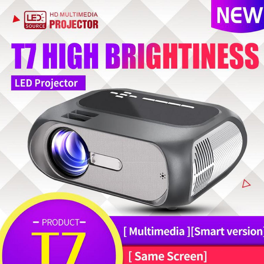 UNIC T7 Mini LED Projector  HD Video