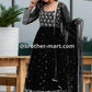 Black trending New Designer Embroidered Anarkali Gown - Brother-mart