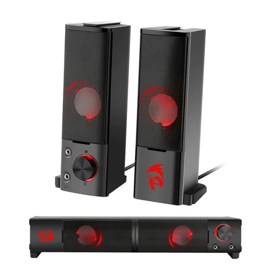 Redragon Orpheus GS550 Stereo Gaming Speakers Sound bar for PC with Red LED - Brother-mart