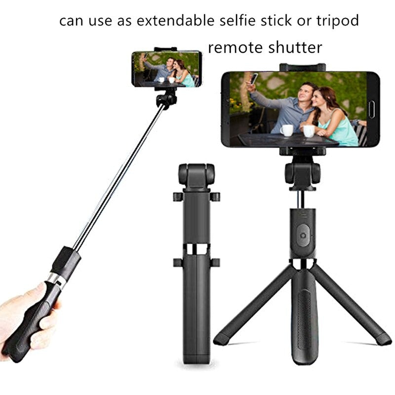 Selfie Stick, Extendable Selfie Stick with Wireless Remote and Tripod Stan - Brother-mart